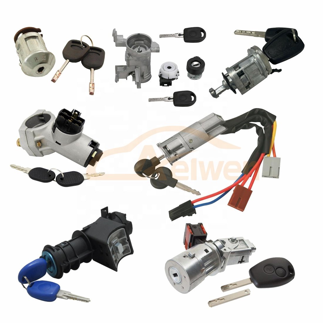 Aelwen Car Auto Ignition Switch Used for PEUGEOT PARTNER EXPERT 806 106 for CITROEN AX SAXO for FIAT SCUDO 4162.W4