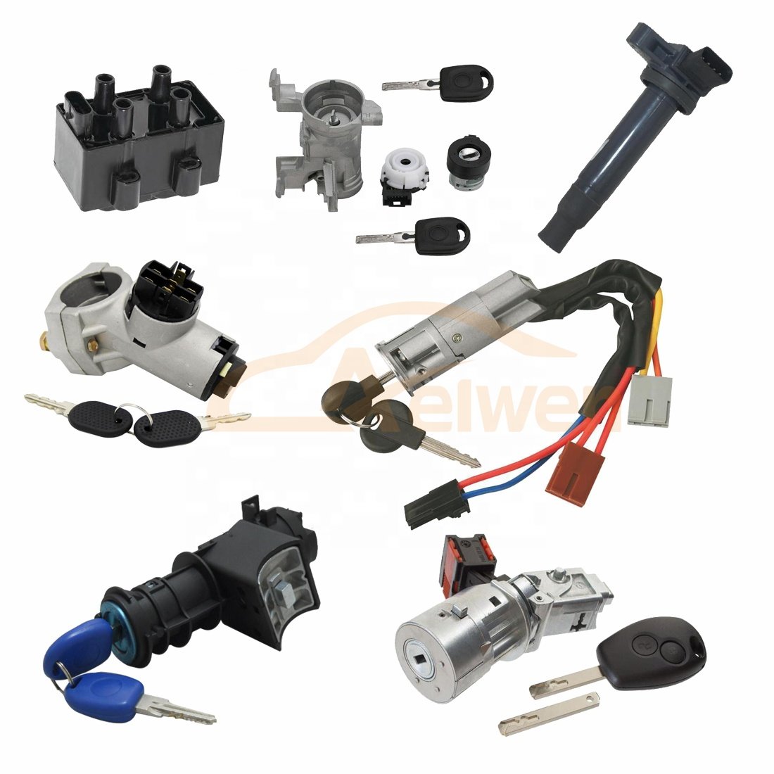 Aelwen Car Auto Ignition Switch Used for PEUGEOT PARTNER EXPERT 806 106 for CITROEN AX SAXO for FIAT SCUDO 4162.W4