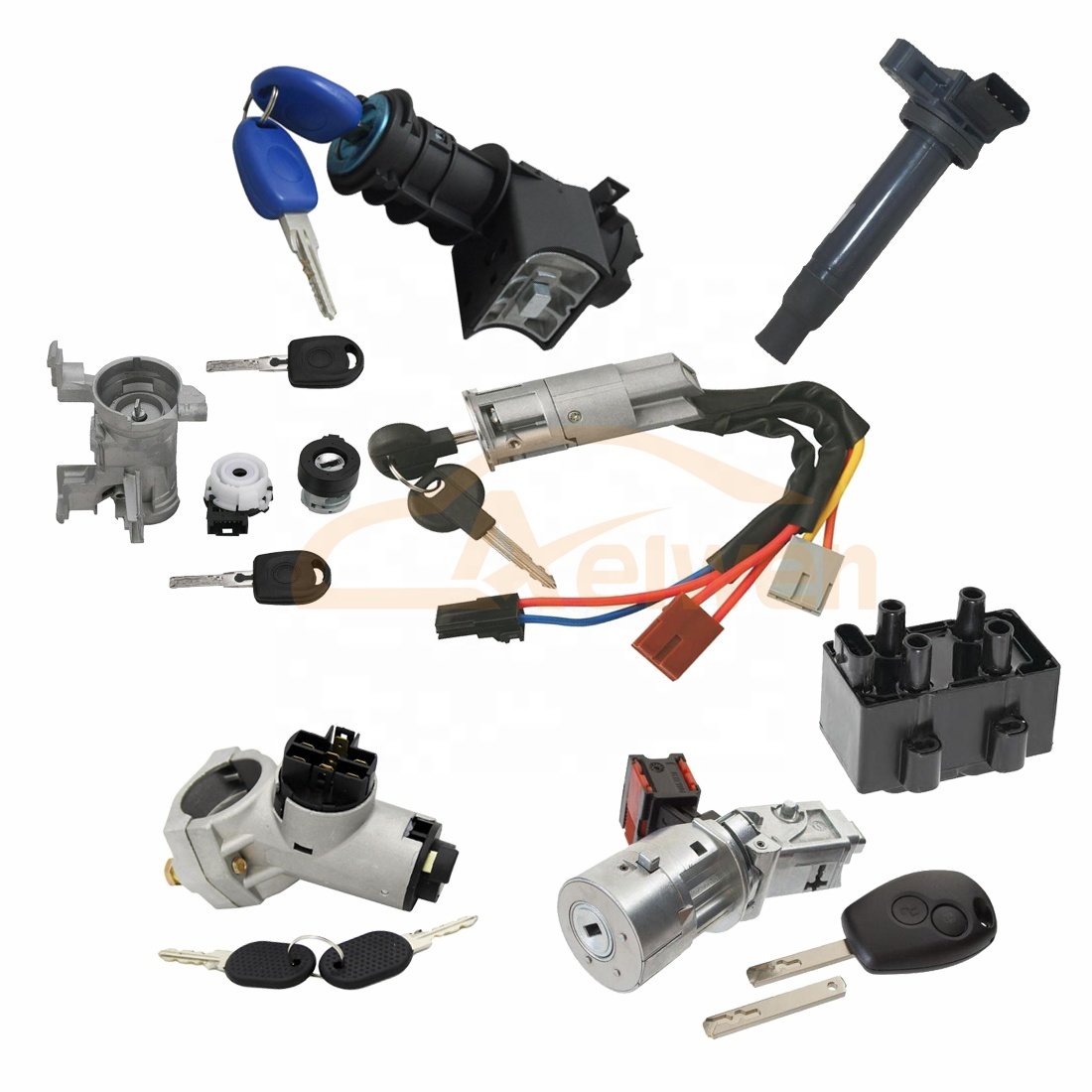 Aelwen Car Auto Ignition Switch Used for PEUGEOT PARTNER EXPERT 806 106 for CITROEN AX SAXO for FIAT SCUDO 4162.W4