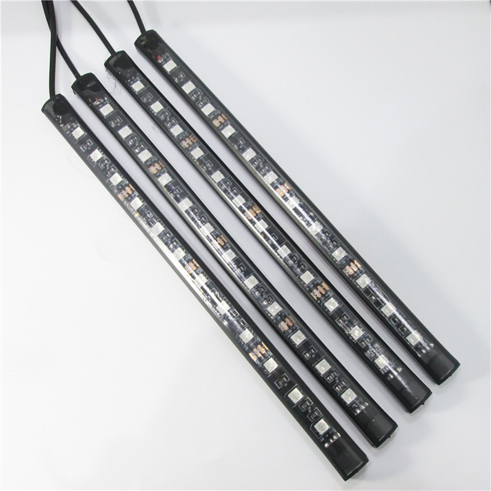 36LED Car Charger Car LED Strip Light Kit Music Interior Atmosphere Car Light Decor