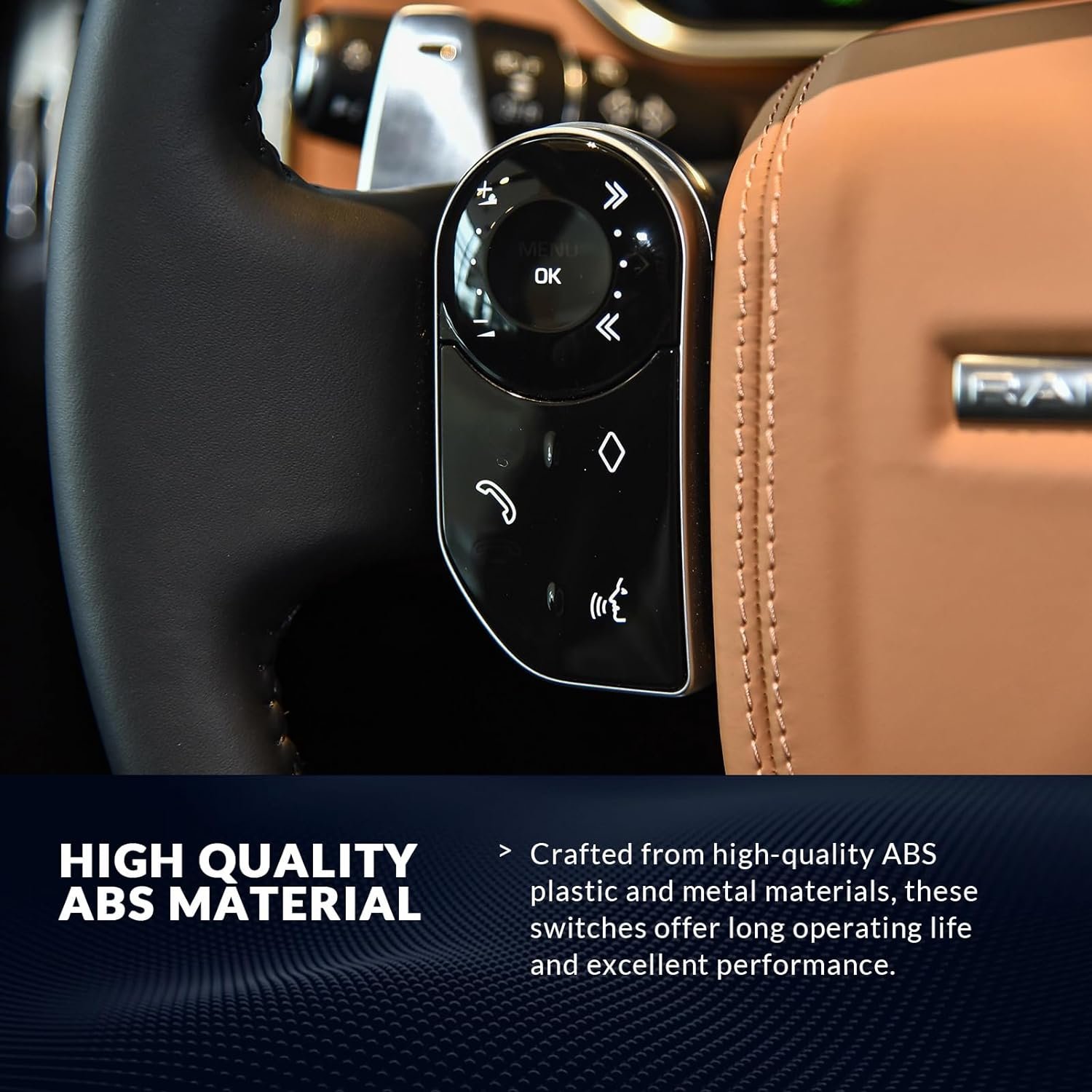 Car Control Button Steering Wheel Switches Set for Range Rover Vogue / Sport 2014-2017 Car Interior Auto Accessories