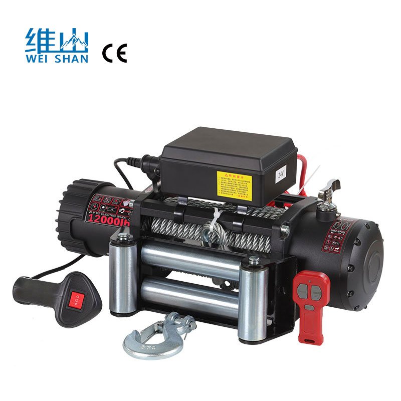 4WD Car Electric 13500lbs 12V/24V Winch CE Approved Car Towing Nylon Rope Other Winch Truck 20000lbs Lifting Electric Winch