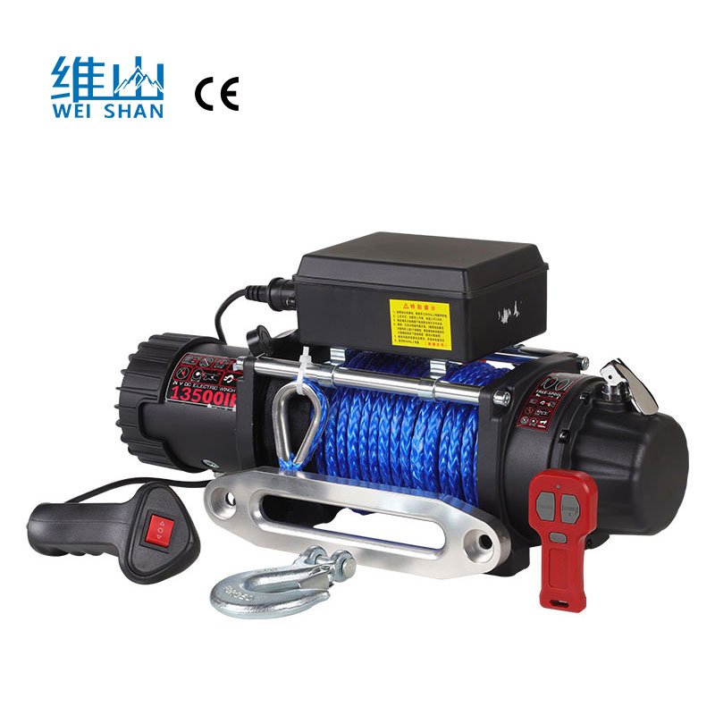 4WD Car Electric 13500lbs 12V/24V Winch CE Approved Car Towing Nylon Rope Other Winch Truck 20000lbs Lifting Electric Winch