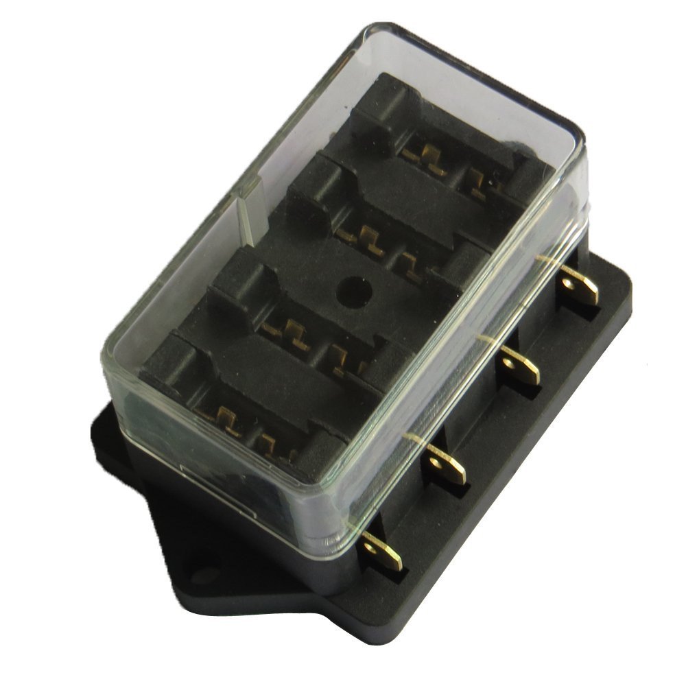 Block Holder ATC ATO Car Auto Boat Blade Fuse Box with 4way