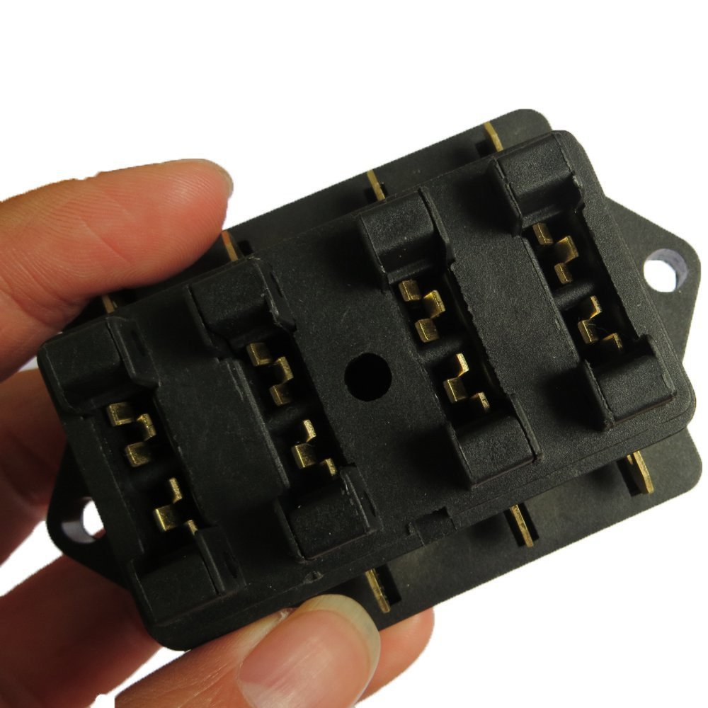 Block Holder ATC ATO Car Auto Boat Blade Fuse Box with 4way