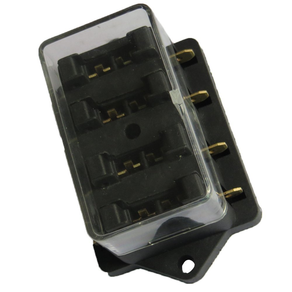 Block Holder ATC ATO Car Auto Boat Blade Fuse Box with 4way