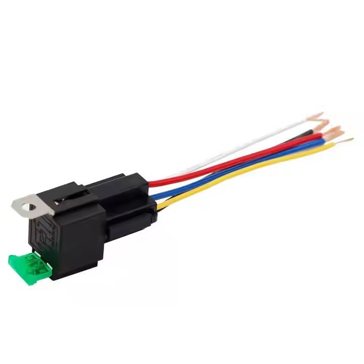 5-Pin 12V 30A Fused Relay Switch Kit, 12 Volt Automotive Relay with Fuse for Cars, Trucks, and Vehicles