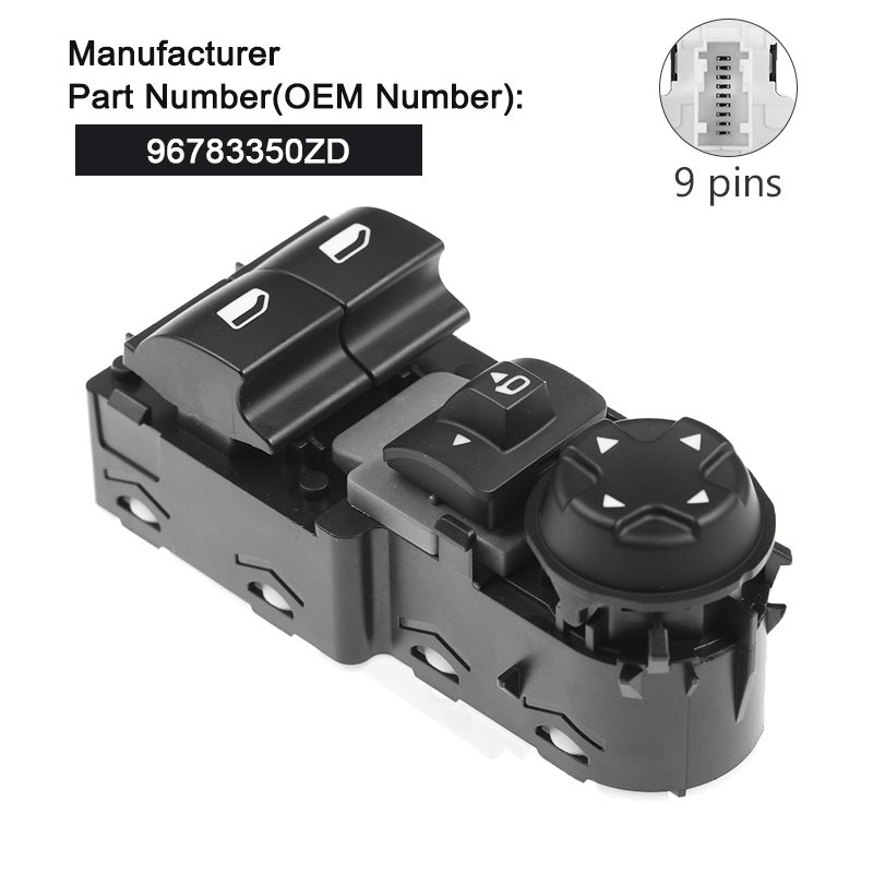 Front Left Window Regulator Switch 96783350ZD for CITROEN OPEL PEUGEOT 2013-2021