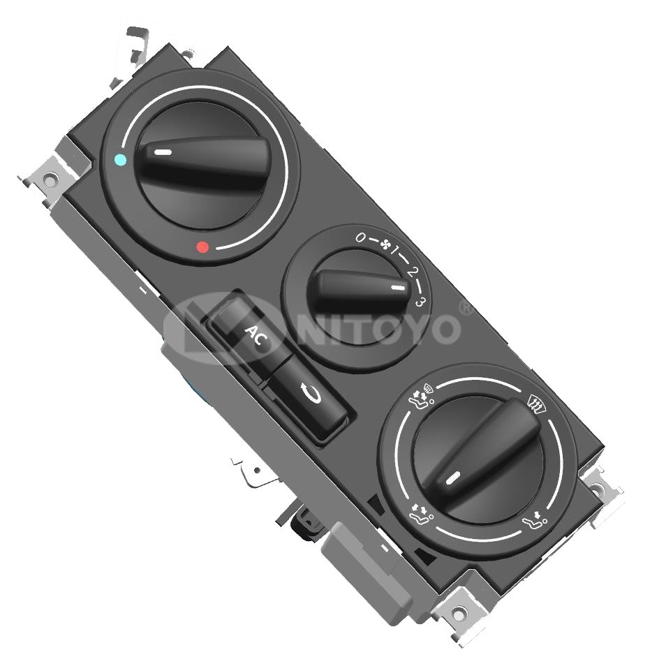 NITOYO Air Conditioner Panel 2T0819045B 377820045D for GOL SEVEIRO PARAT G3 G4 Climate Control Assy Rotating Button AC Switch