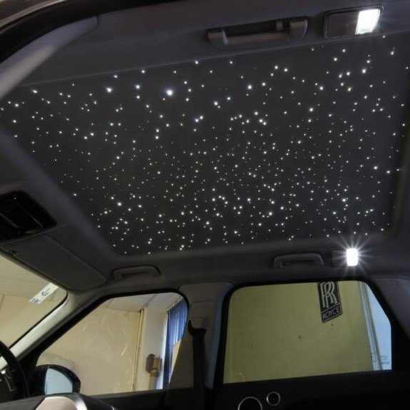 18W RGBW Twinkle Optical Fiber Car Roof Top Ceiling Star Light Starlight Headliner Kit with Bluetooth App Music Control