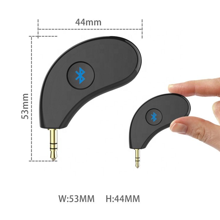 Factory Direct Sale CE ROSH Mini Portable Handsfree Kit Wireless Audio Adaptor 5.0 3.5mm Jack Car bluetooth Audio Receiver
