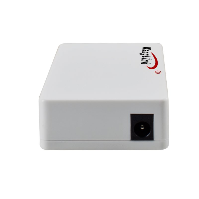Wanglink 5 Port Network Switch 10/100Mbps Ethernet Switch DC12V Adapter Fast RJ45 Ethernet Switch,White Plastic Housing