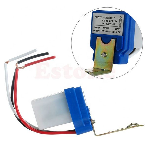 AS-10 AC220V 10A Auto on Off Photocell Street Light Photoswitch Sensor Switch