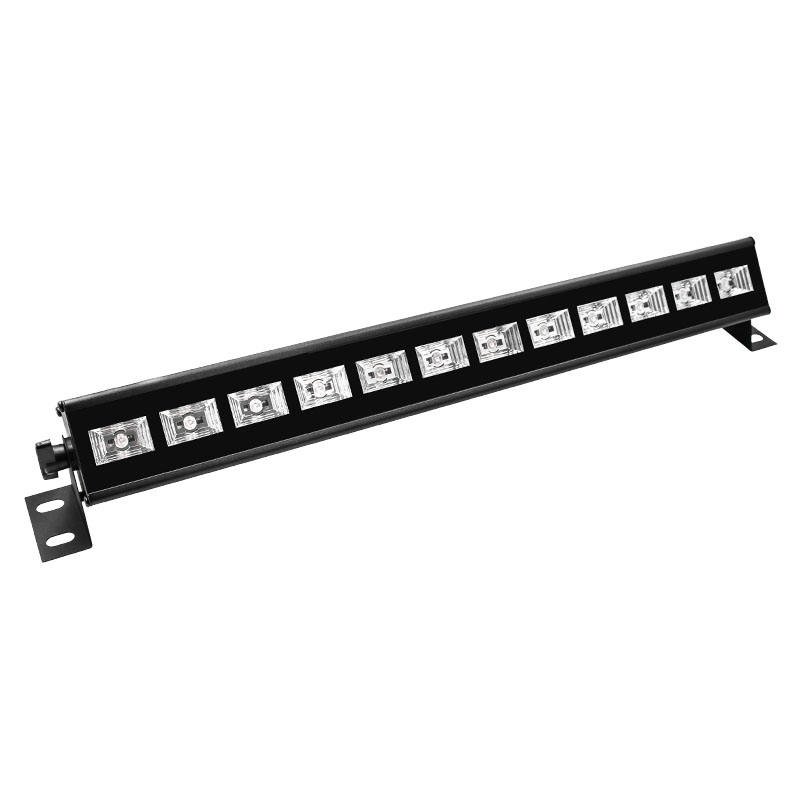 Upgraded 36W LED Black Light Bar Premium Flood Light Plug Switch 5ft Cord 21x21ft Area Coverage Halloween Glow Stage Lighting