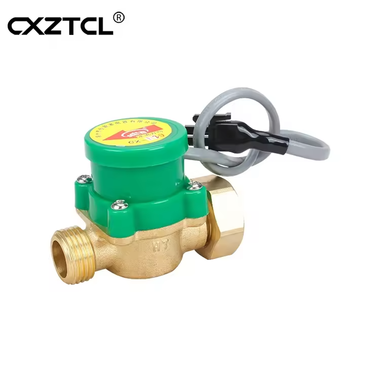 China Supplier Water Flow Controller Home House 1/2 3/4 1 Inch Auto Brass Pipeline Pump Water Flow Switch