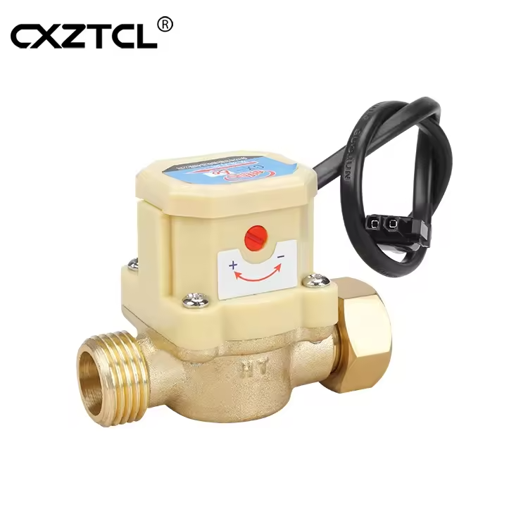 China Supplier Water Flow Controller Home House 1/2 3/4 1 Inch Auto Brass Pipeline Pump Water Flow Switch