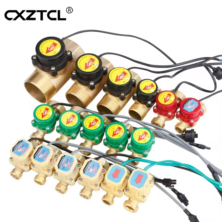 China Supplier Water Flow Controller Home House 1/2 3/4 1 Inch Auto Brass Pipeline Pump Water Flow Switch