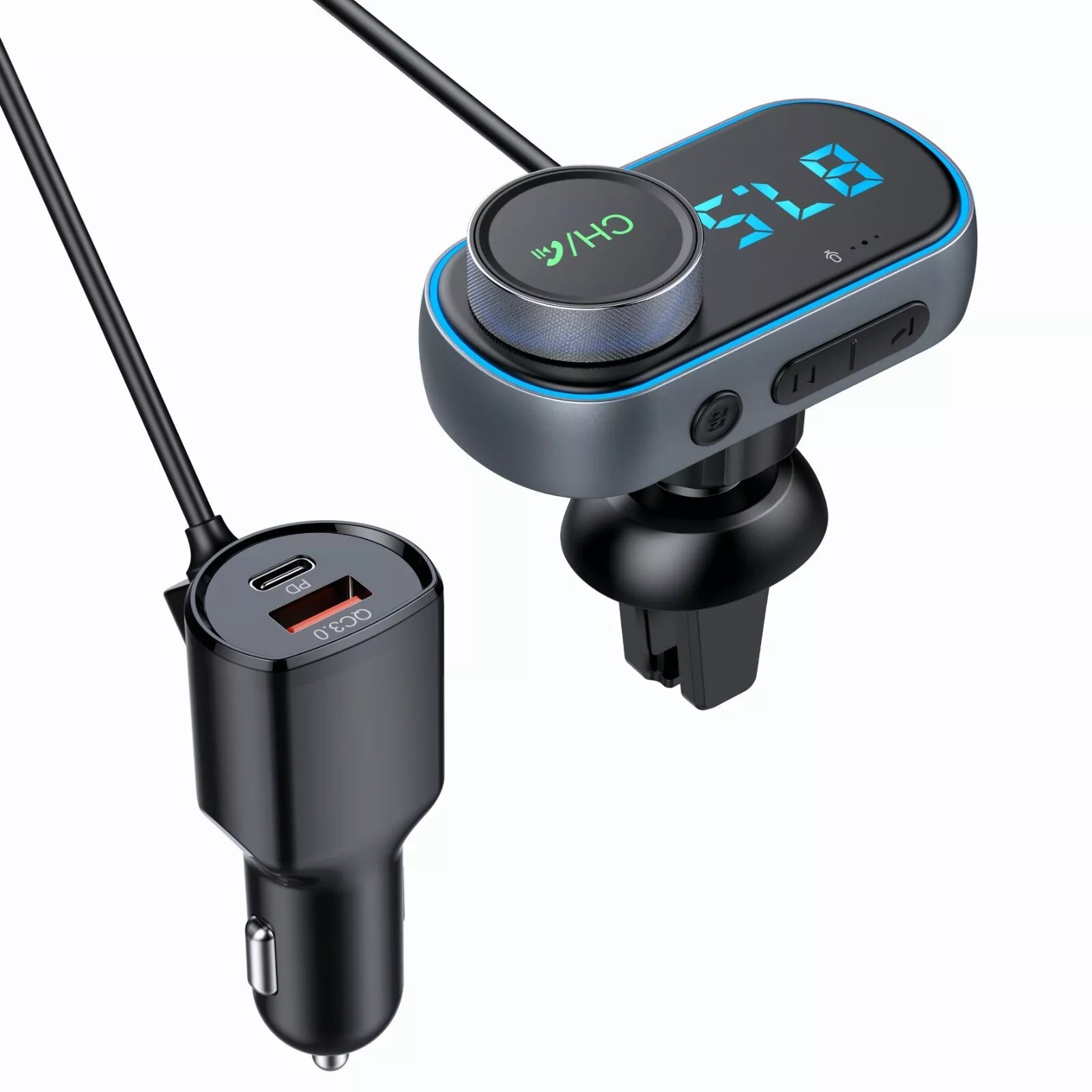 New Handsfree Bluetooth FM Transmitter Wireless Radio Adapter Car Kit Mp3 Player USB