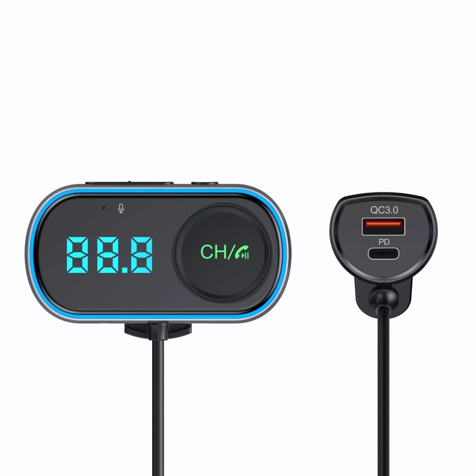 New Handsfree Bluetooth FM Transmitter Wireless Radio Adapter Car Kit Mp3 Player USB