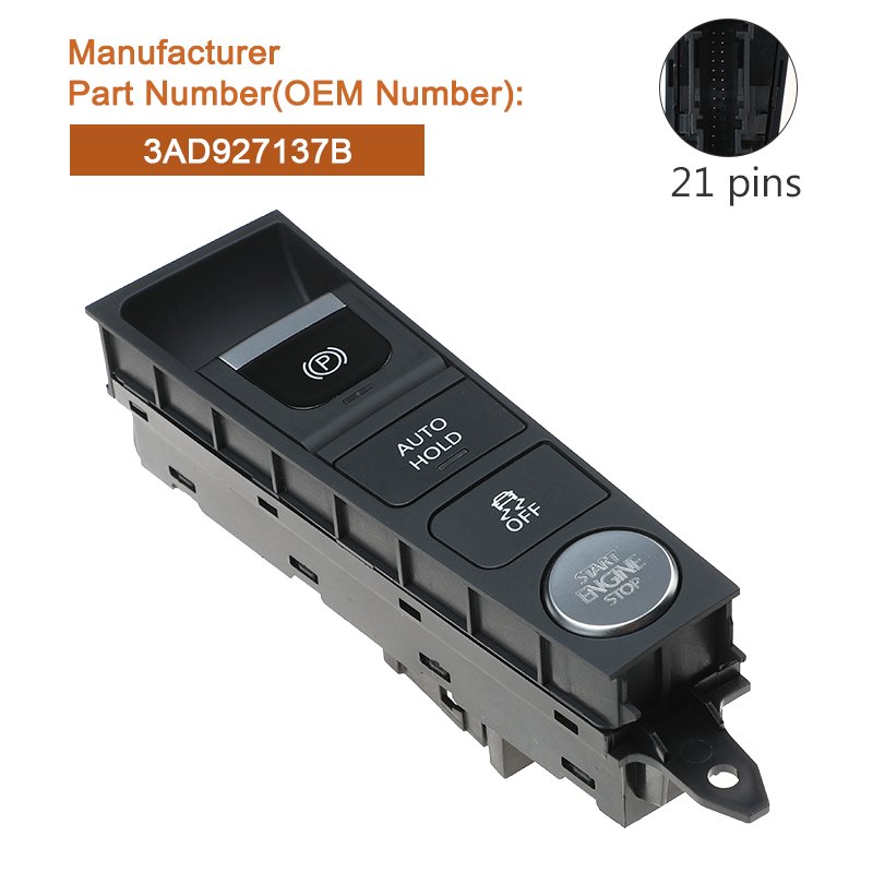 High Quality Hand Parking Brake Switch Button 3AD927137B for VW CC Passat B7