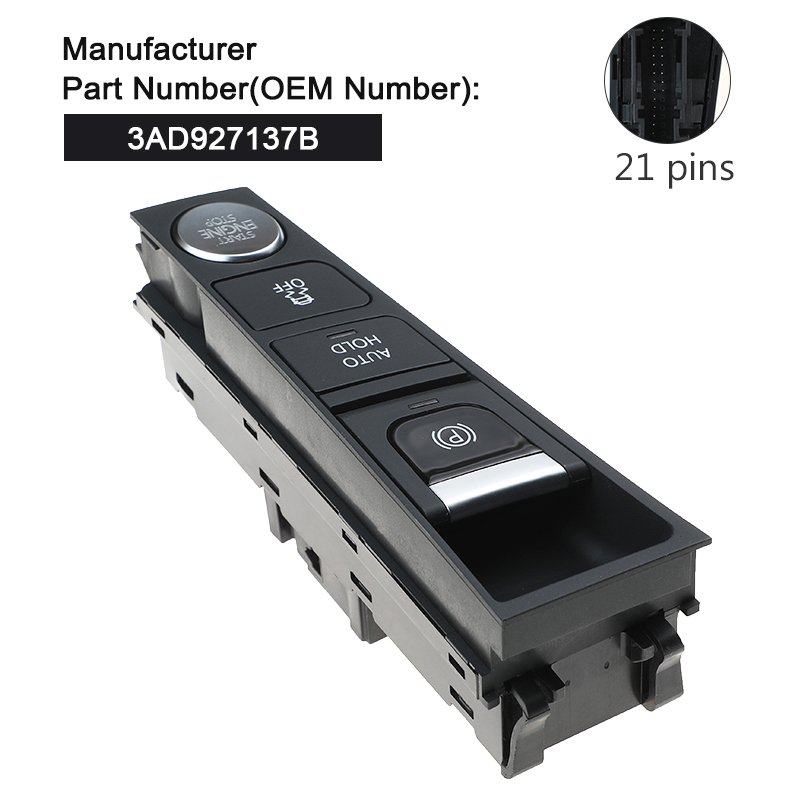 High Quality Hand Parking Brake Switch Button 3AD927137B for VW CC Passat B7