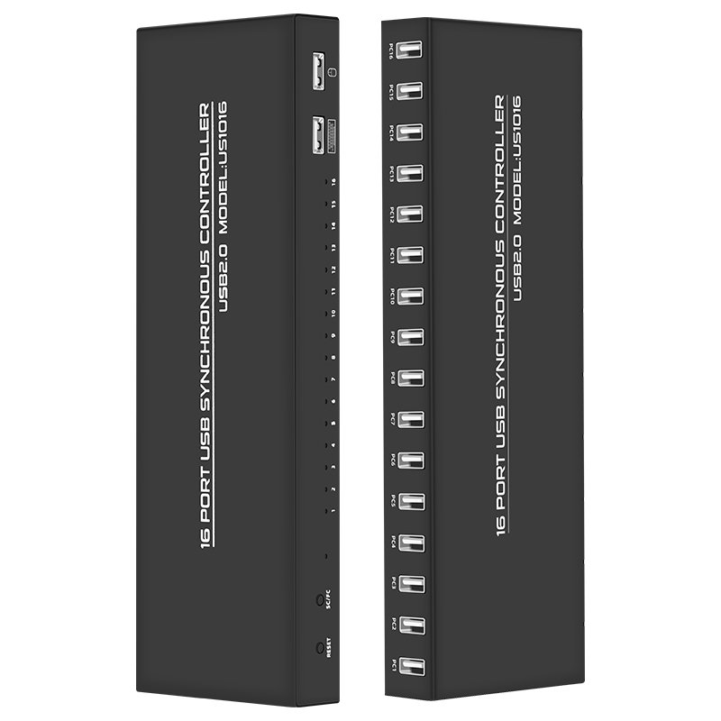 FJ-US1016 Fjgear Factory Price Usb2.0 Support for Apple Phone 16 Port Usb Synchronous Controller for Pc
