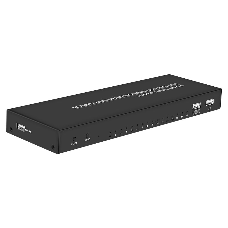 FJ-US1016 Fjgear Factory Price Usb2.0 Support for Apple Phone 16 Port Usb Synchronous Controller for Pc