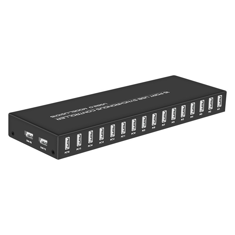 FJ-US1016 Fjgear Factory Price Usb2.0 Support for Apple Phone 16 Port Usb Synchronous Controller for Pc