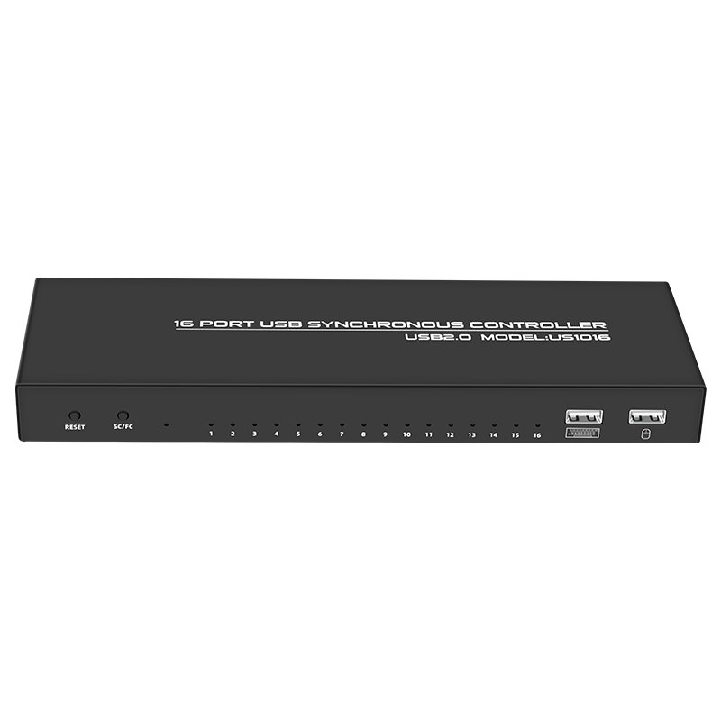 FJ-US1016 Fjgear Factory Price Usb2.0 Support for Apple Phone 16 Port Usb Synchronous Controller for Pc