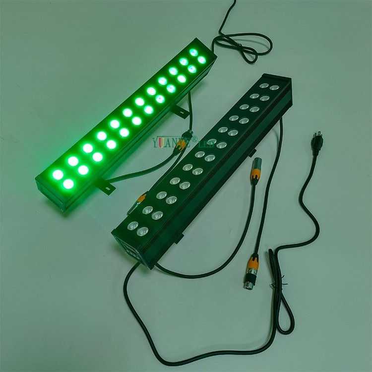 IP65 Linear Wall Washer Bar Light Tester Outdoor Waterproof Rgbcw Stage Lighting Dmx 4in1 5In1 With Dmx RF Control