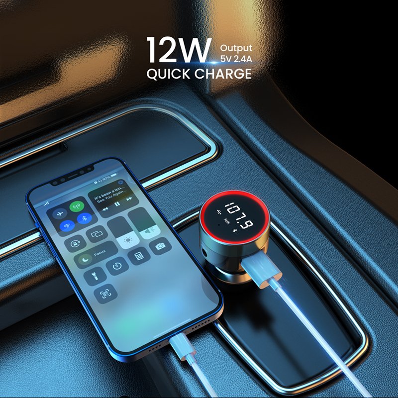 Multifunctional New Steero Radio Car Kit Double USB Charger Cigarette Lighter Bluetooth Adapter Mp3 Bluetooth Universal 50g