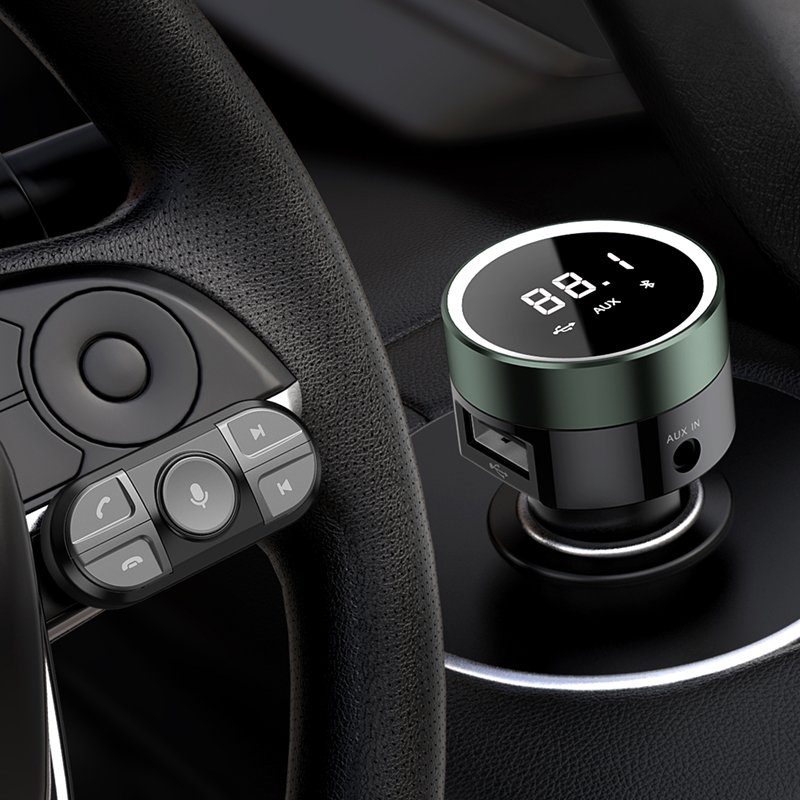 Multifunctional New Steero Radio Car Kit Double USB Charger Cigarette Lighter Bluetooth Adapter Mp3 Bluetooth Universal 50g