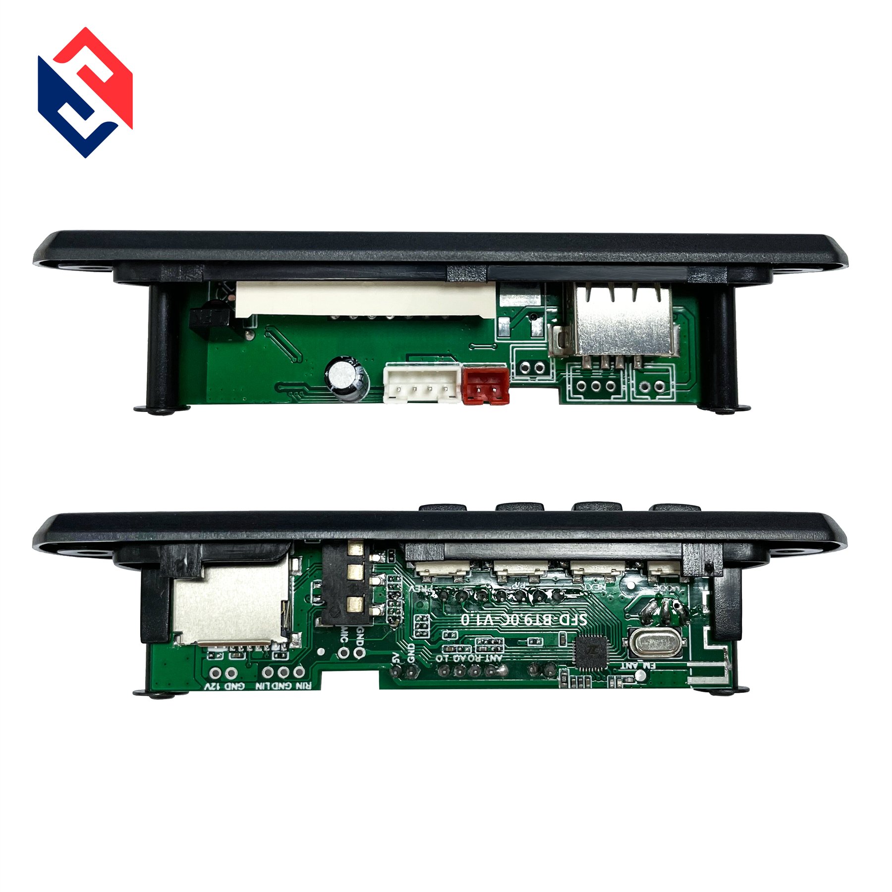 Hot Sell 12V Decoder Module USB MP3 Players Kit China Manufacturer MP3 BT Cables Fm Radio with Usb Tf Card Music Player BTV09