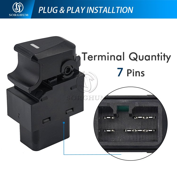 Sorghum 93576-2S000 Right Side Power Window Switch Window Lifter Switch Fit for Hyundai Tucson Ix35 2010-2015