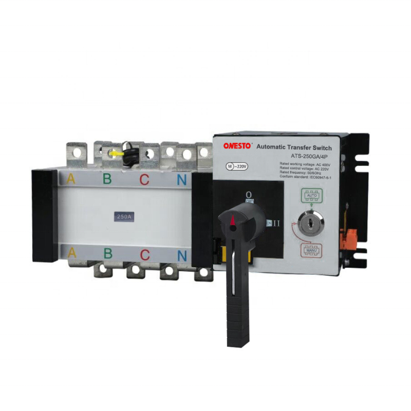 Automatic Changeover Switch 3P 4P Automatic Transfer Switch 250 Amps Auto Transfer Switch