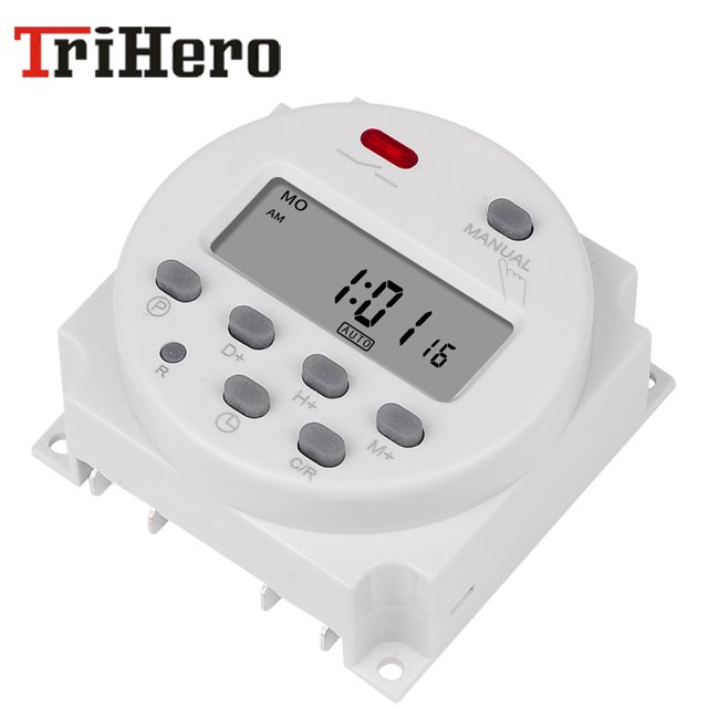 AC220V Digital TH615 LCD Power Timer Programmable Time Switch Relay 15A Timers CN101 Timer