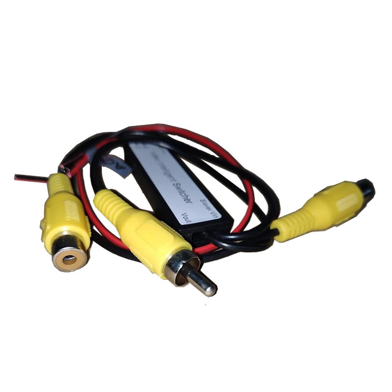 2 AV Input to 1 Output Channel Intelligent Switcher RCA Video Auto Switching Line for Car DVD Camera Monitor Video Switcher