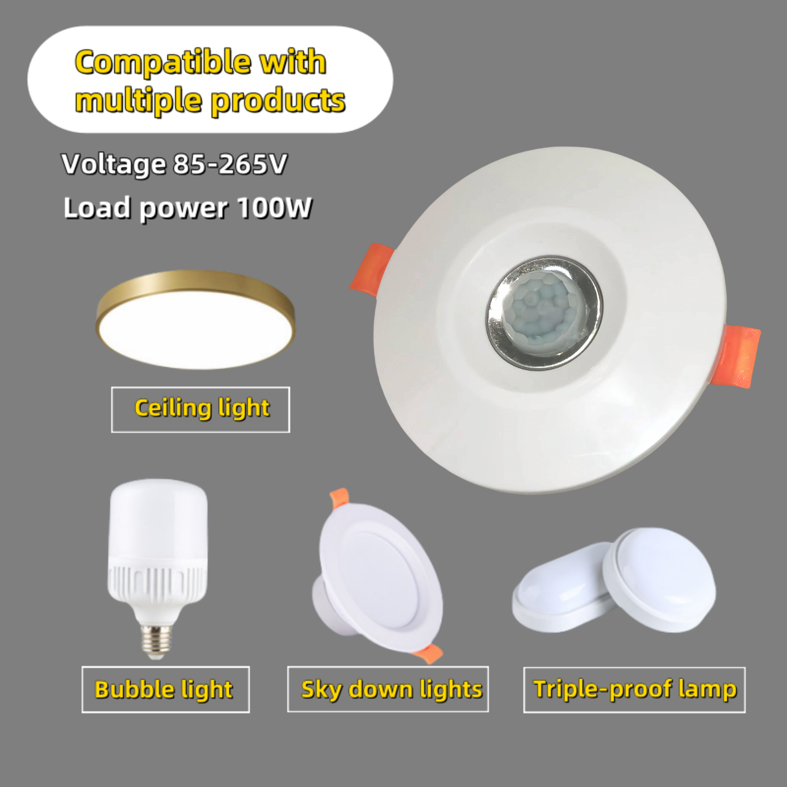Highly Sensitive Auto ON/OFF PIR Infrared Motion Sensor Switch Time Delay Adjustable Detector Light Switch Inductive Switches
