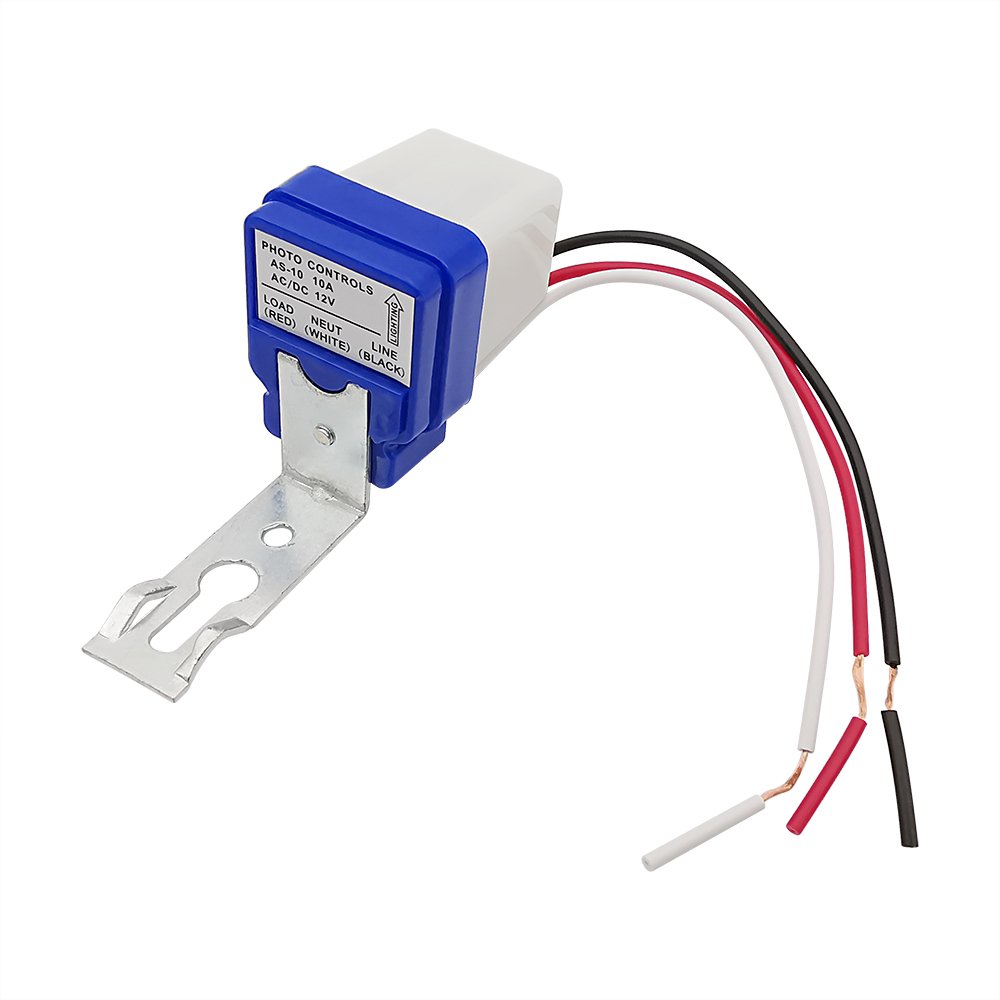 1Pcs 10A Photoswitch Sensor Switch Automatic Auto on Off Photocell Street Light Control Universal DC/AC 12V 24V 110V 220V