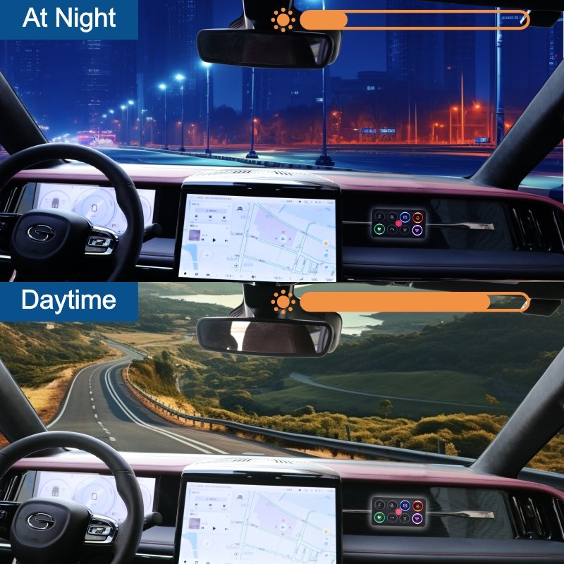 XIANGRUI 8 Gang 7 Color LED Display Smart Control Panel with ABS Material Premium Solenoid Switch XR-OT073