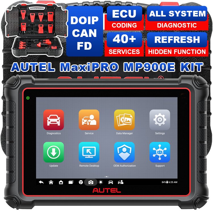 2025 Autel MaxiPRO MP900E KIT MP900 Obd2 Bi-Directional Full System Scanner Coding CAR DIAGNOSTIC TOOLS Automotive Scan Tool