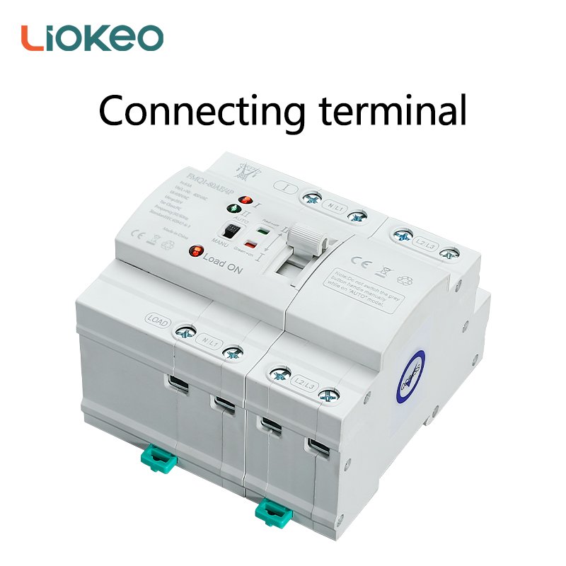 Din Rail 2P 4P ATS Millisecond Level 220V Dual Power Automatic Transfer Switch Electrical Selector Switches Uninterrupted Power
