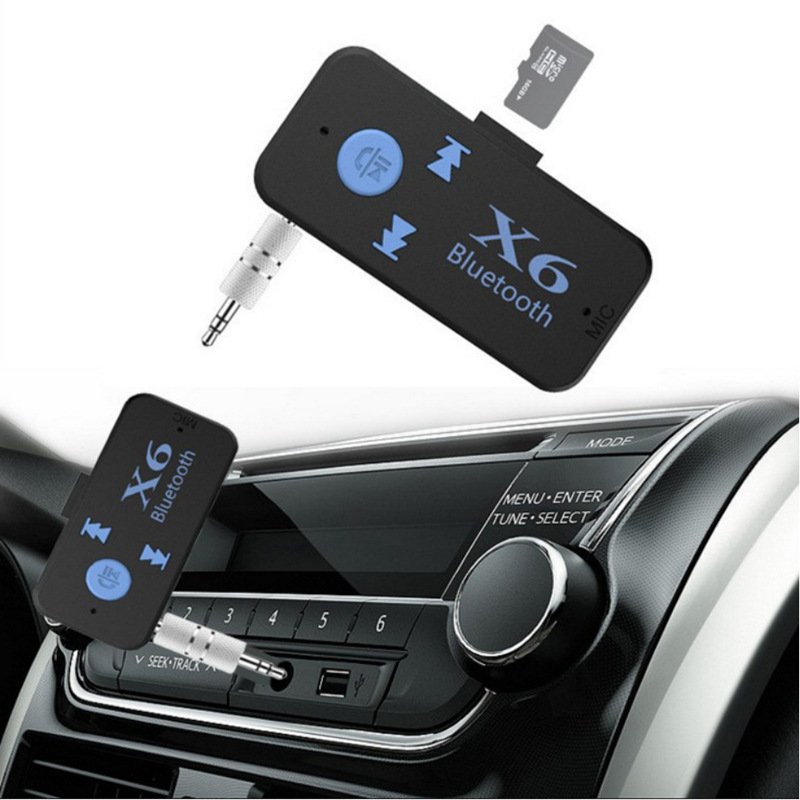 Car Bluetooth Receiver Audio Bluetooth Hands-free Can Be Inserted Into the Tf Card While Charging the Speaker With Listening to