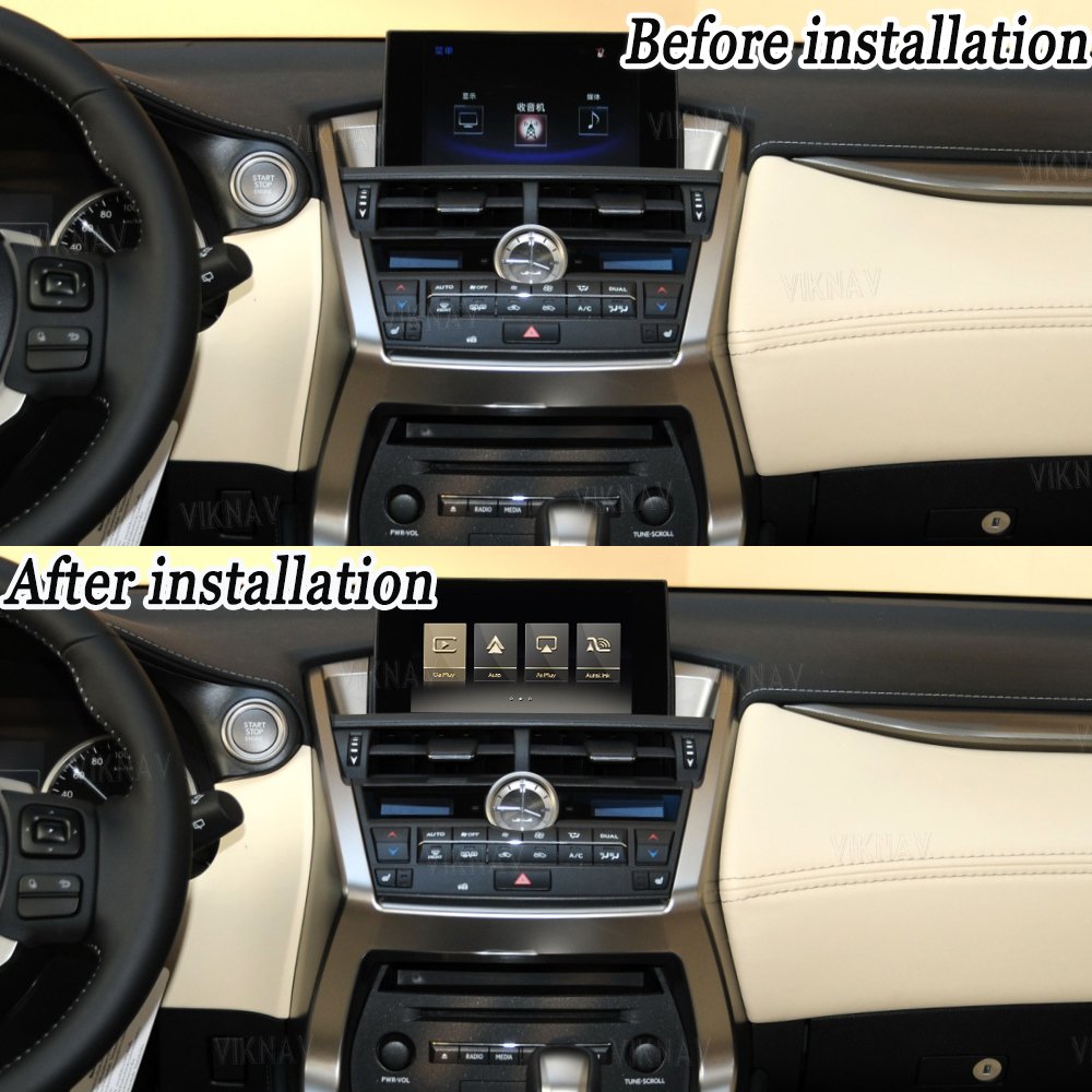 Viknav Linux System For Lexus NX 2015-2017 Wireless Apple CarPlay Android Auto only support original car high version