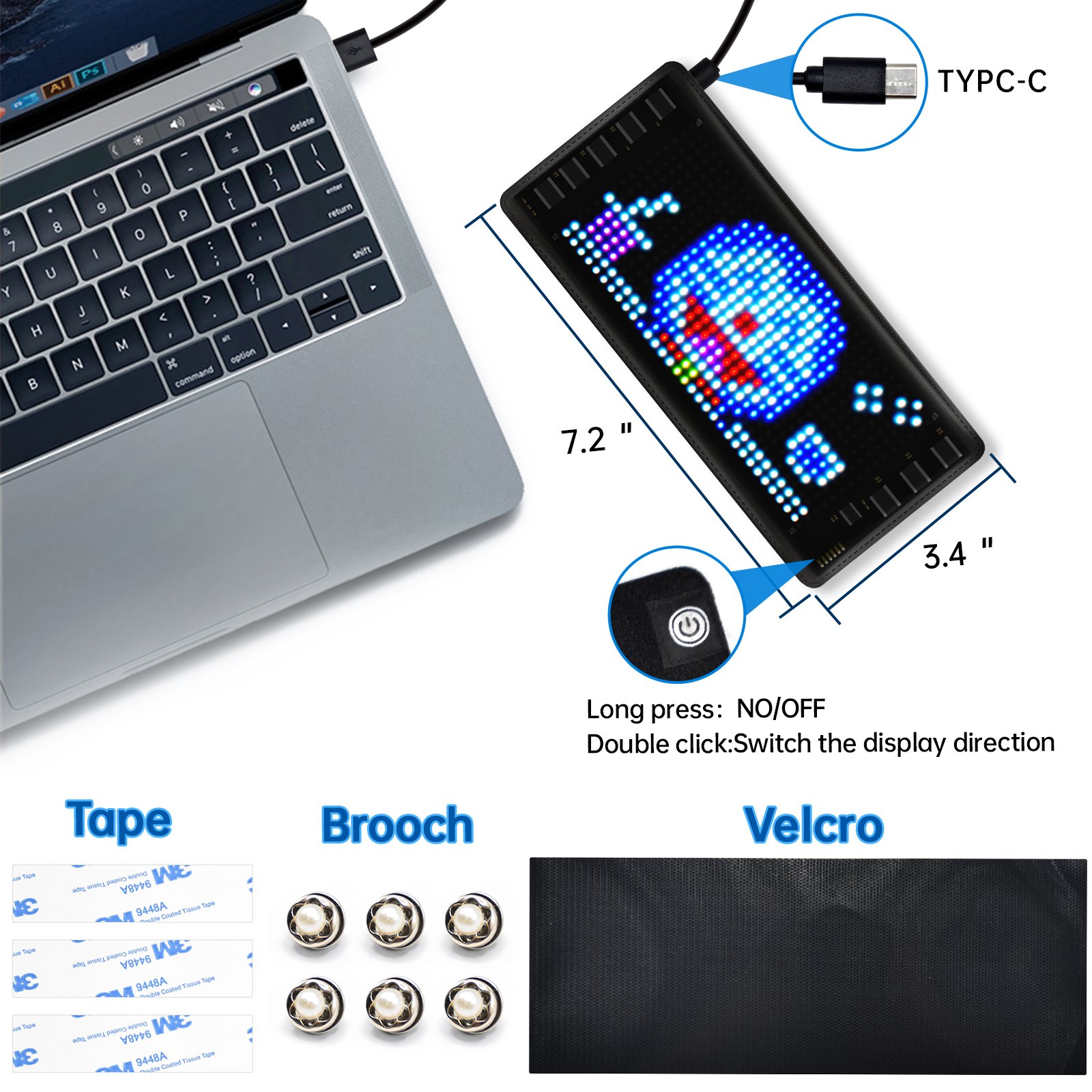 Colorful Flexible Display Skin Kit Curved Soft Board Rolling Custom Advertising Led Screen for Clothing Bag