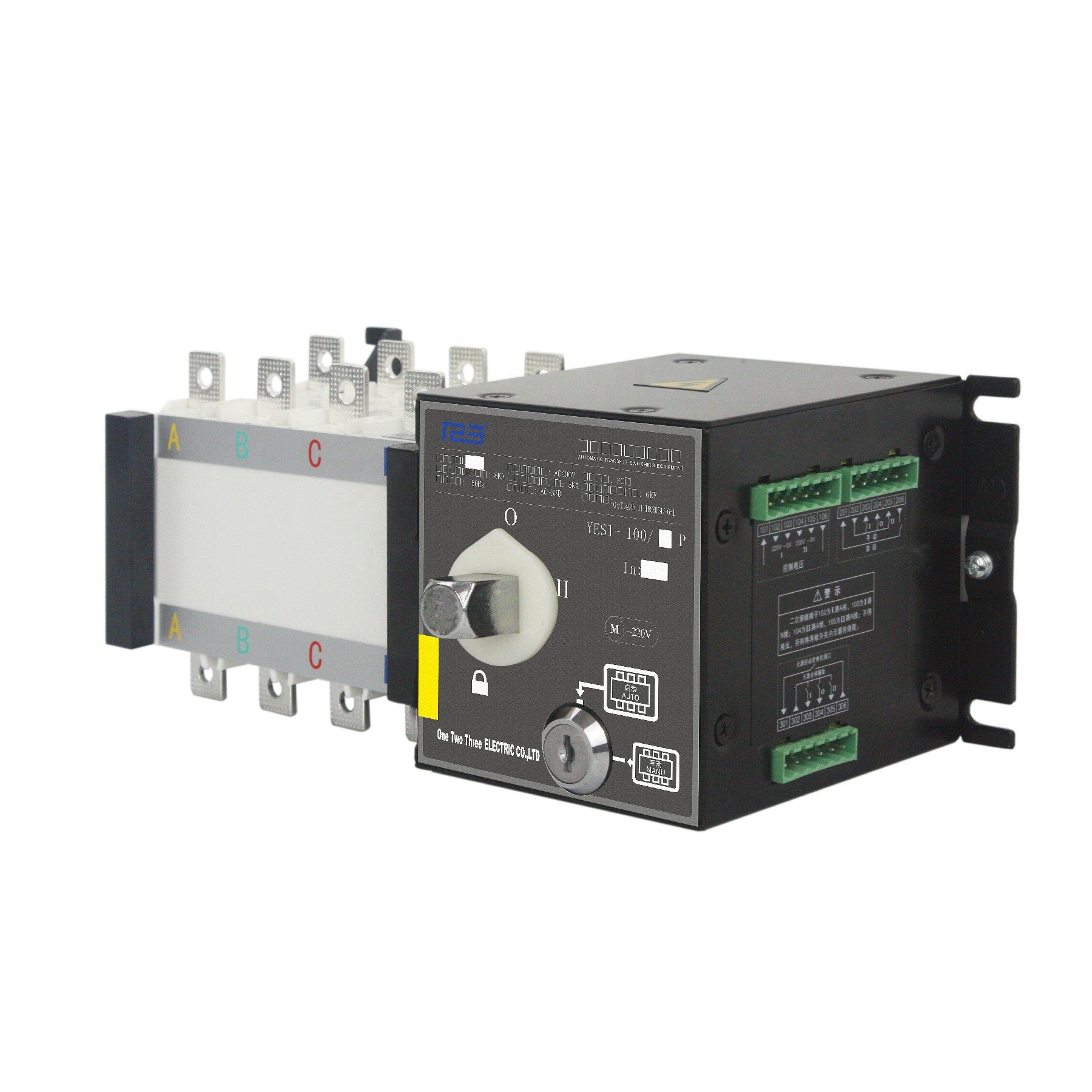 YUYE Professional 16-3200A 3p 4p Ce Ccc ABS Ac Isolator Auto Transfer Switch(ats) Dual Power Changeover for Distribution System