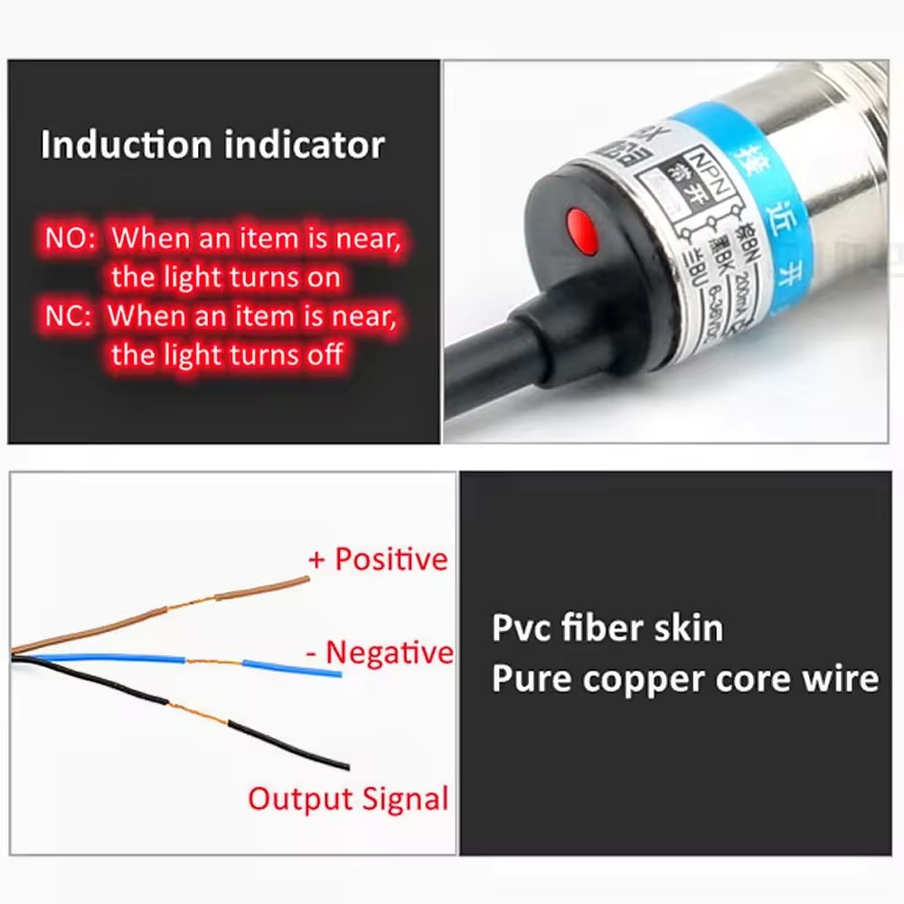 PFT LJ12A3-4-Z/BX M12 Profession 3 Wires PNP NO Non-Embedded Metal Detection Inductive Ifm Proximity Switch Sensor