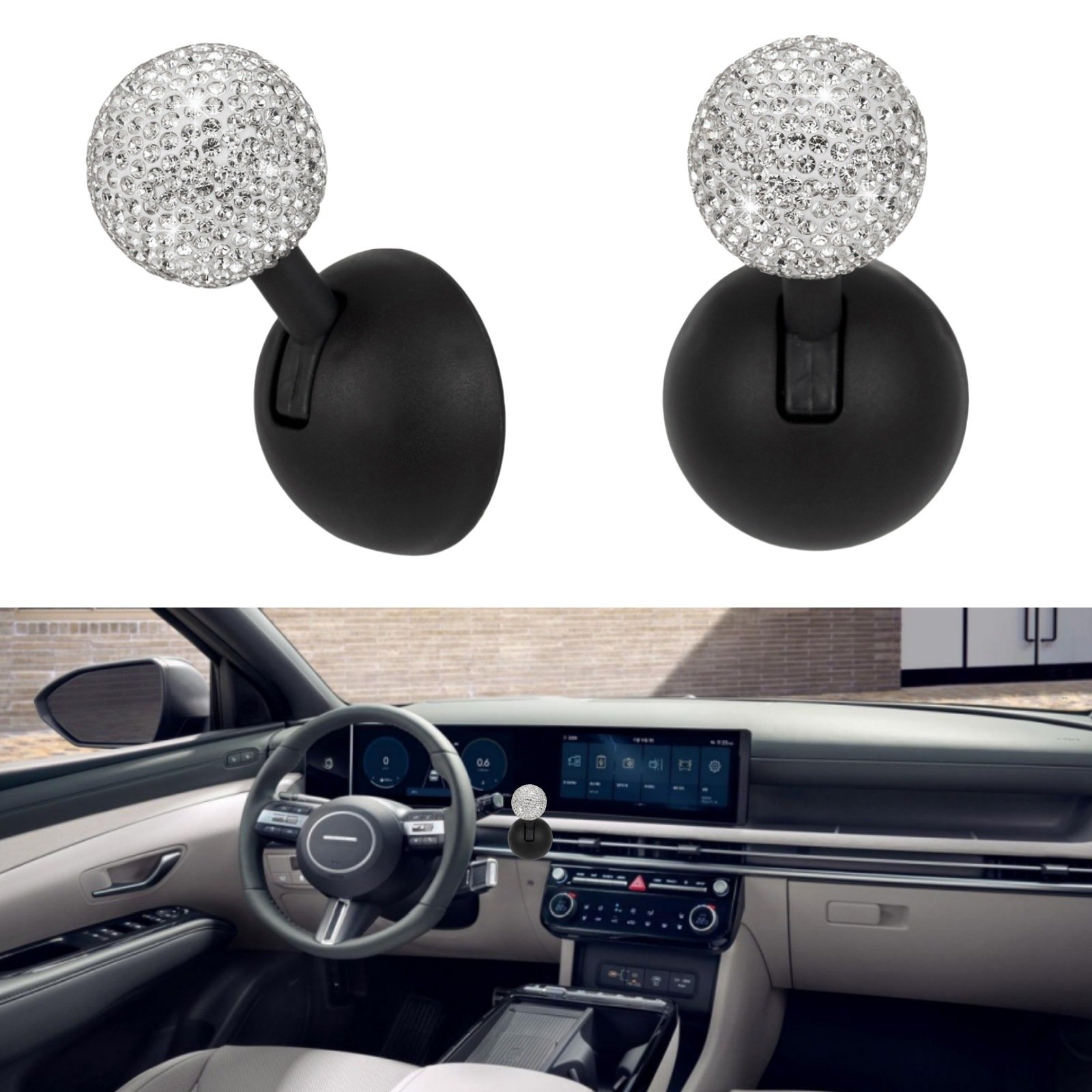 Automotive One-Touch Start Button Rocker Decorative Auto Ignition Cover Cover Start Button Ball Button One-click Start/stop