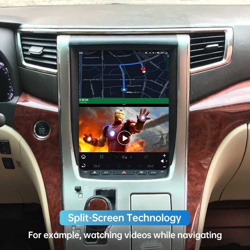 Car Stereo Radio Gps Navigation for Toyota Alphard Vellfire 2012-2020 Android With Carplay Bluetooth Wifi Mirrorlink in Dash Kit