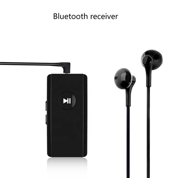 Amazon Hot Sale Mini Portable BT008 Handsfree Kit Call Wireless Audio Adapter Car Aux 5.0 bluetooth Receiver with Clip